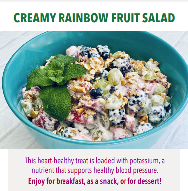 Creamy Rainbow Fruit Salad