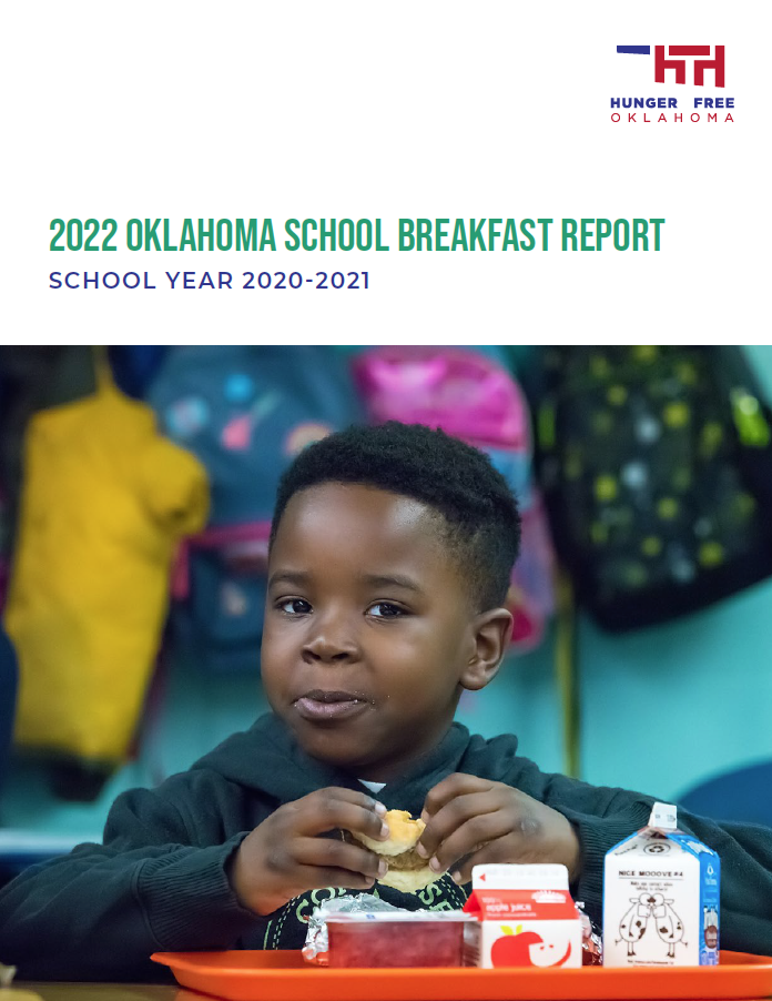2022 Oklahoma School Breakfast Report cover image. School Year 2020-2021.